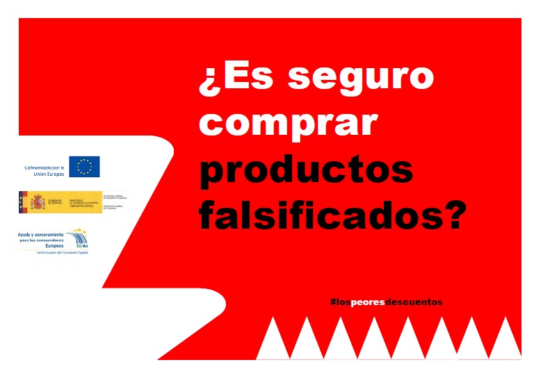 La Dirección General de Consumo y el Centro Europeo del Consumidor lanzan una campaña contra la compra de productos falsificados