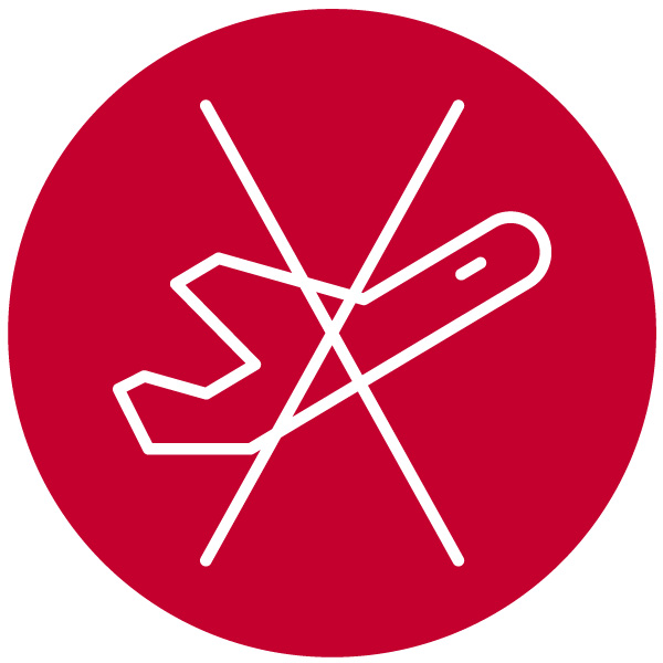 Crossed-out aeroplane