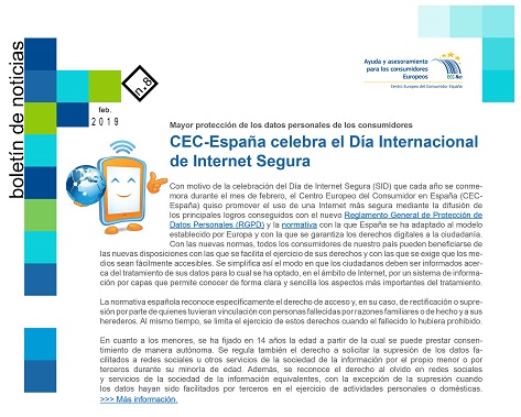 Nuevo Boletín de Noticias de CEC España