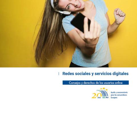 Portada folleto Derechos de los usuarios de redes sociales y servicios digitales