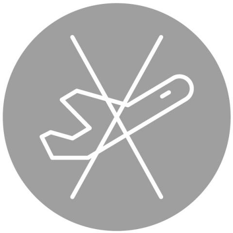 Crossed-out aeroplane