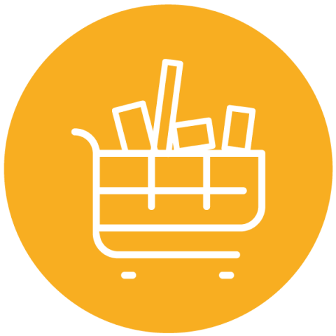 Full shopping trolley