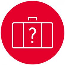 Interrogante en una maleta