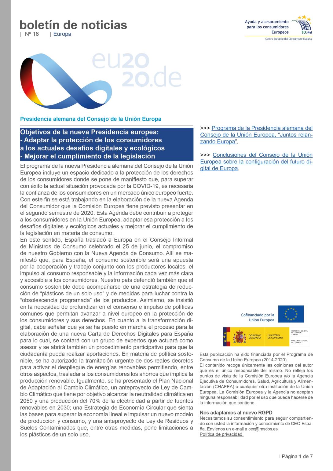 BOLETÍN DE NOTICIAS Nº16